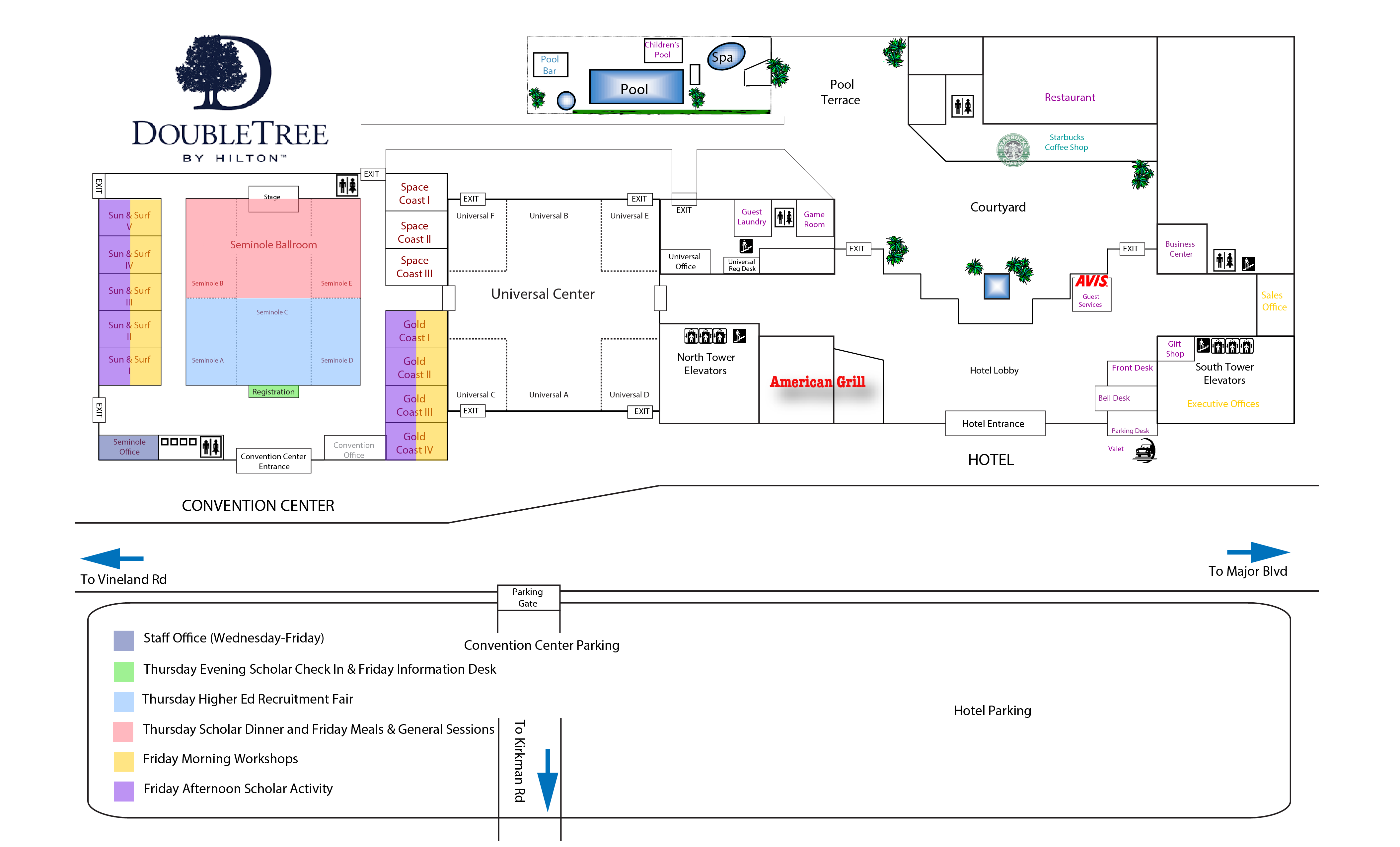 Map of the Hotel